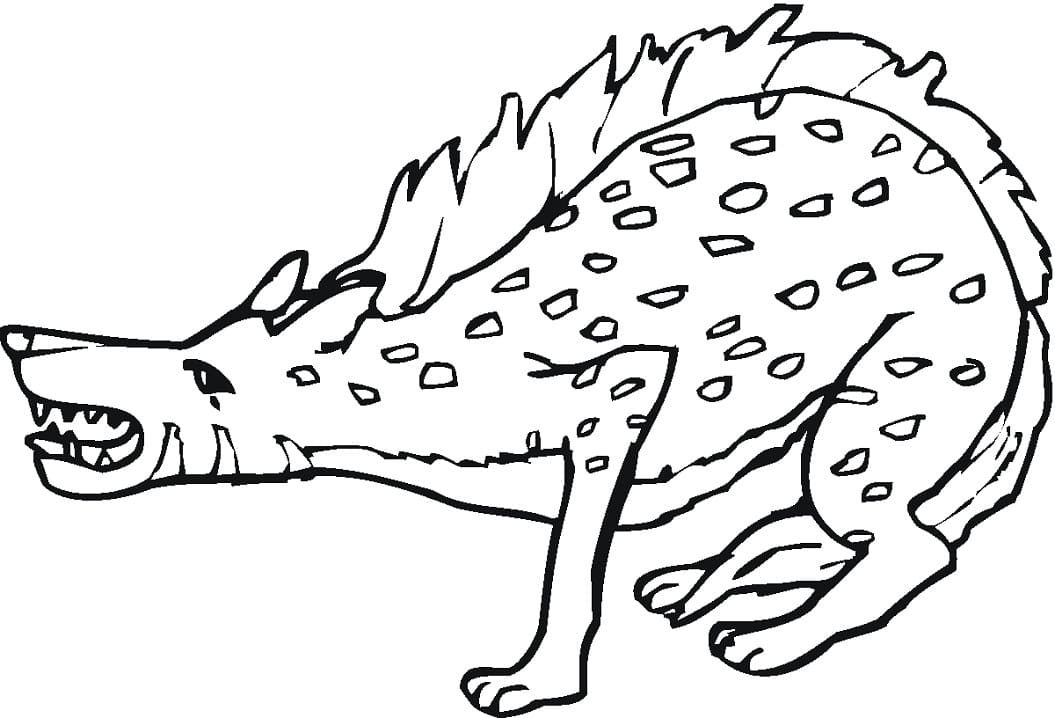 Spotted Hyena 4 Coloring Game Spotted Hyena 4