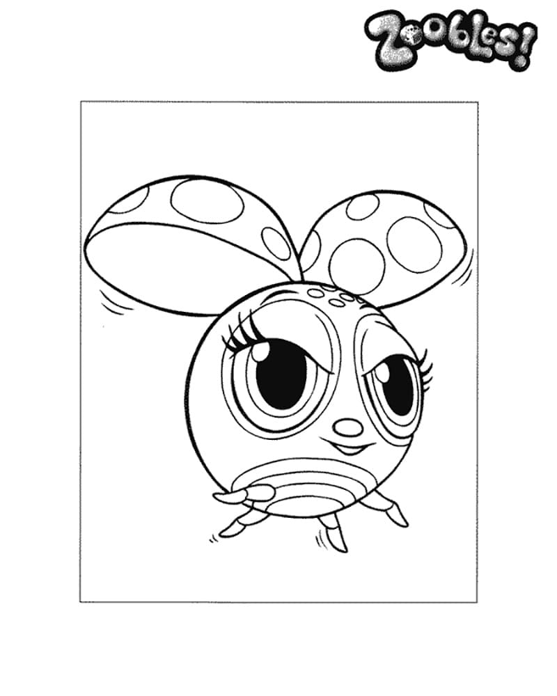 Spottie from Zoobles Coloring Game Spottie from Zoobles