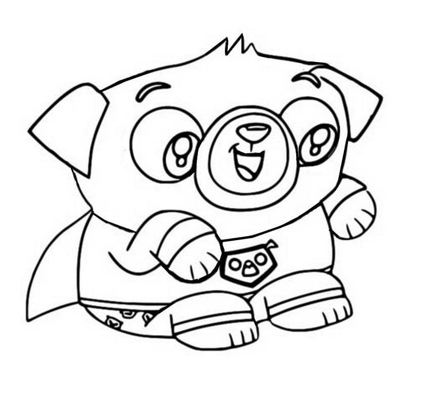Spud Pug from Chip and Potato Coloring Game Spud Pug from Chip and Potato