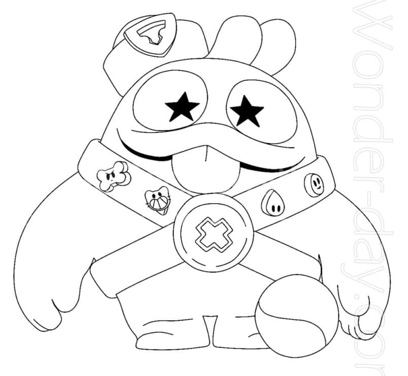 Squeak Brawl Stars Coloring Game Squeak Brawl Stars