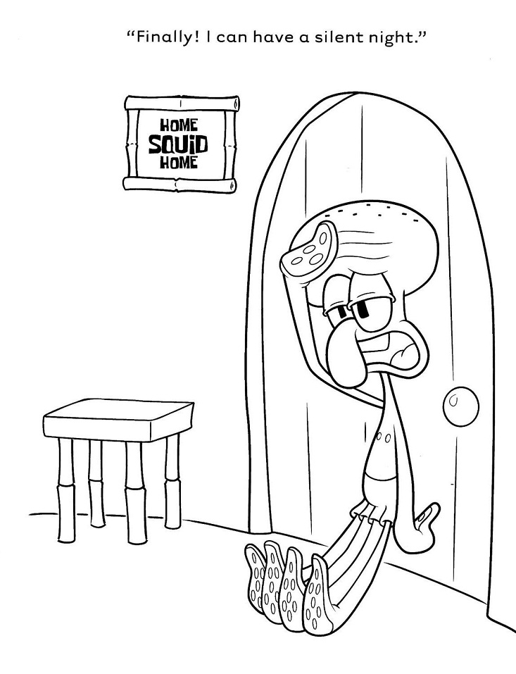 Squidward Tentacles in Night