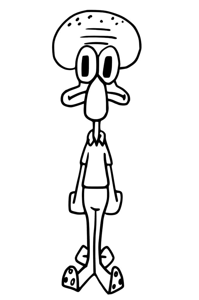 Squidward is Sad Coloring Game Squidward is Sad