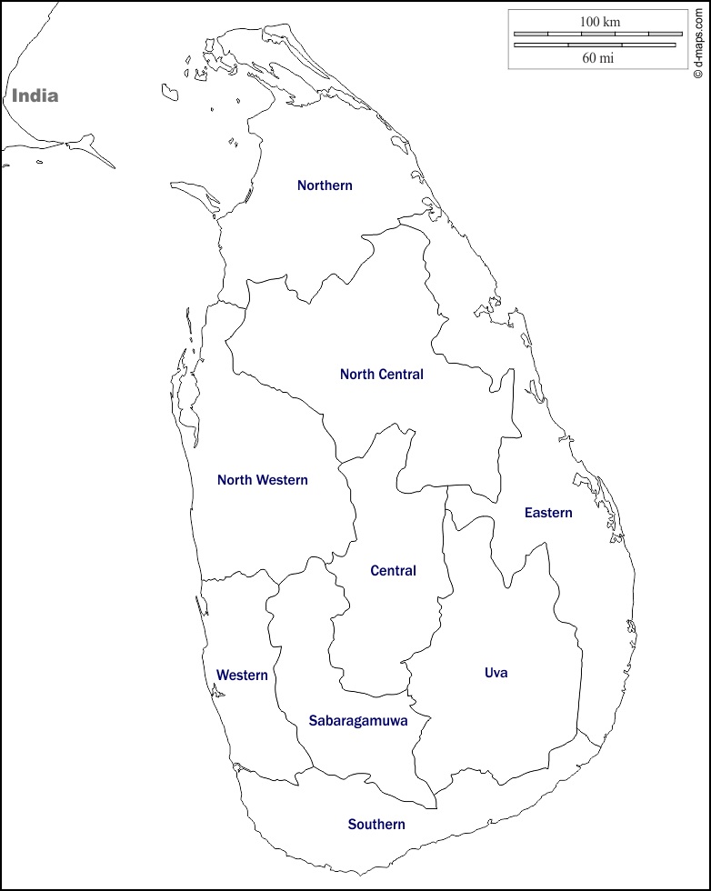Sri Lanka Map