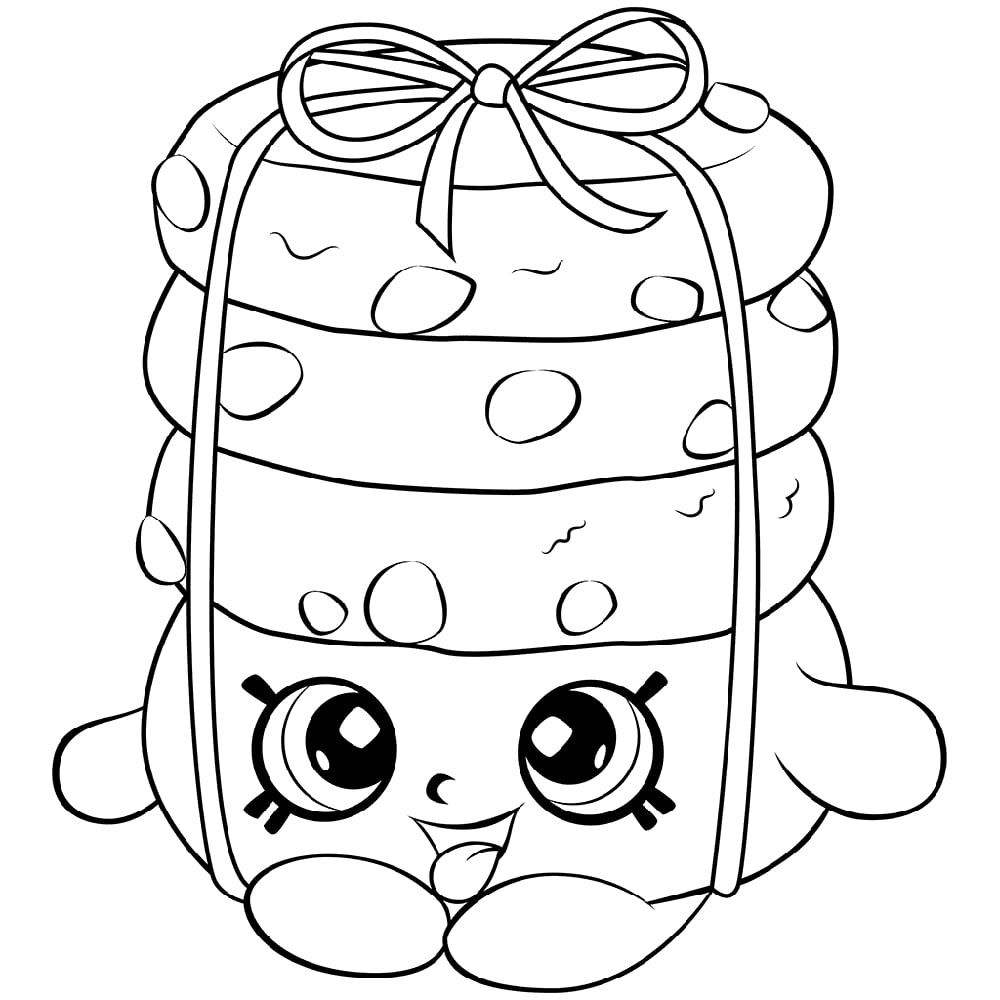 Stacks Cookie Shopkin Coloring Game Stacks Cookie Shopkin
