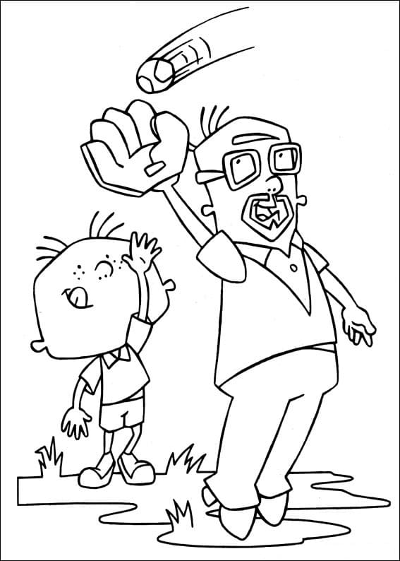 Stanley and Dad Coloring Game Stanley and Dad