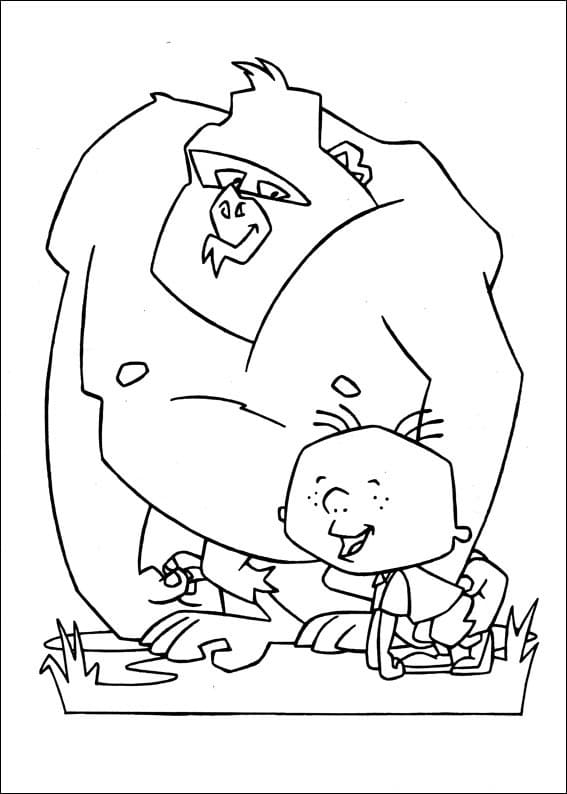 Stanley and Gorilla Coloring Game Stanley and Gorilla