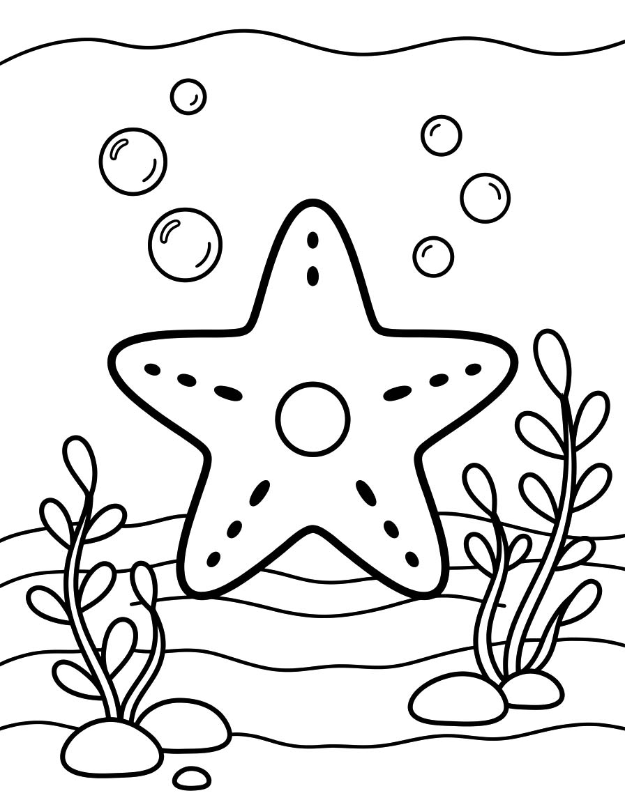 Starfish Free Printable