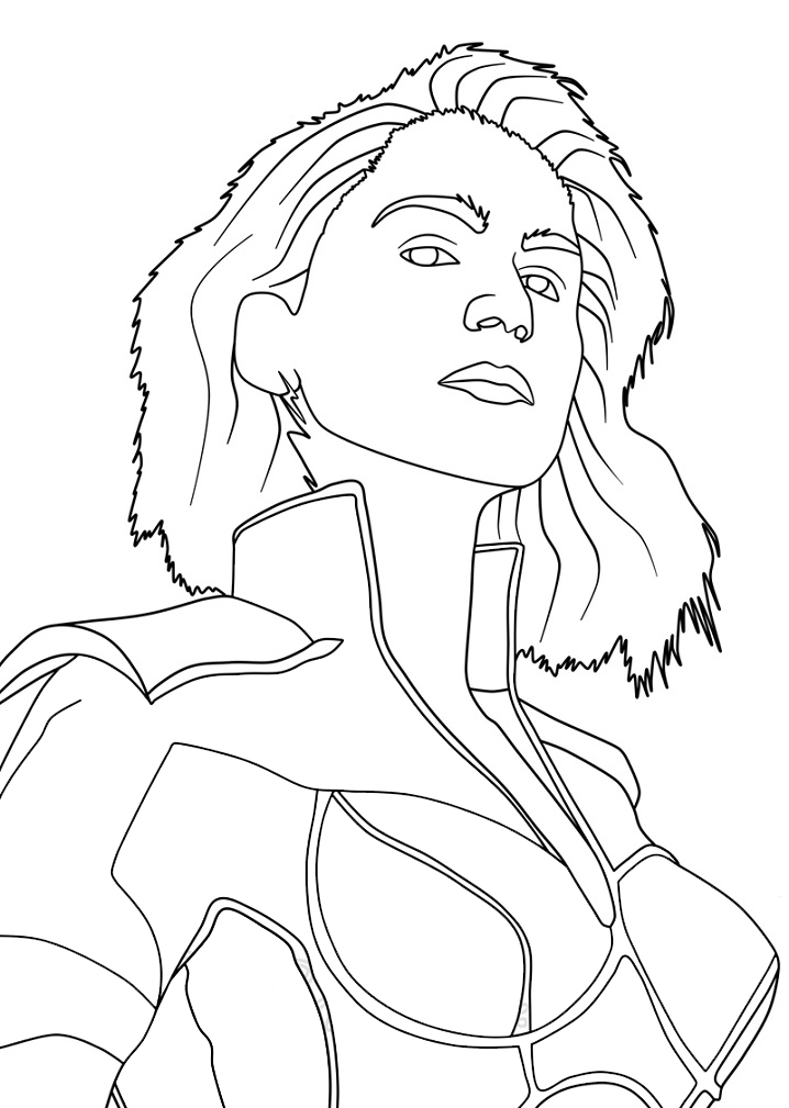 Stormfront from The Boys Coloring Game Stormfront from The Boys