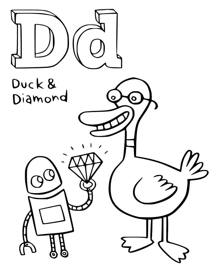 StoryBots Letter D Coloring Game StoryBots Letter D
