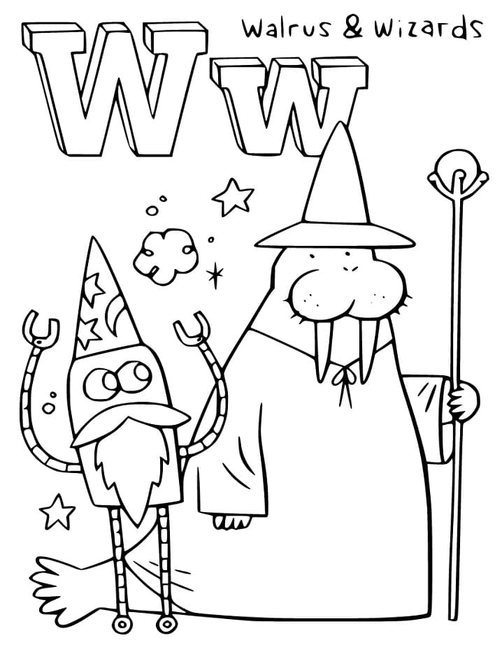 StoryBots Letter W Coloring Game StoryBots Letter W