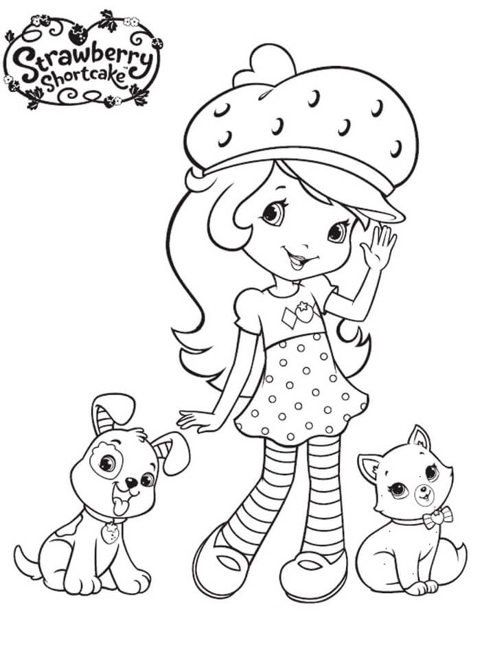 Strawberry Shortcake with Pupcake and Custard