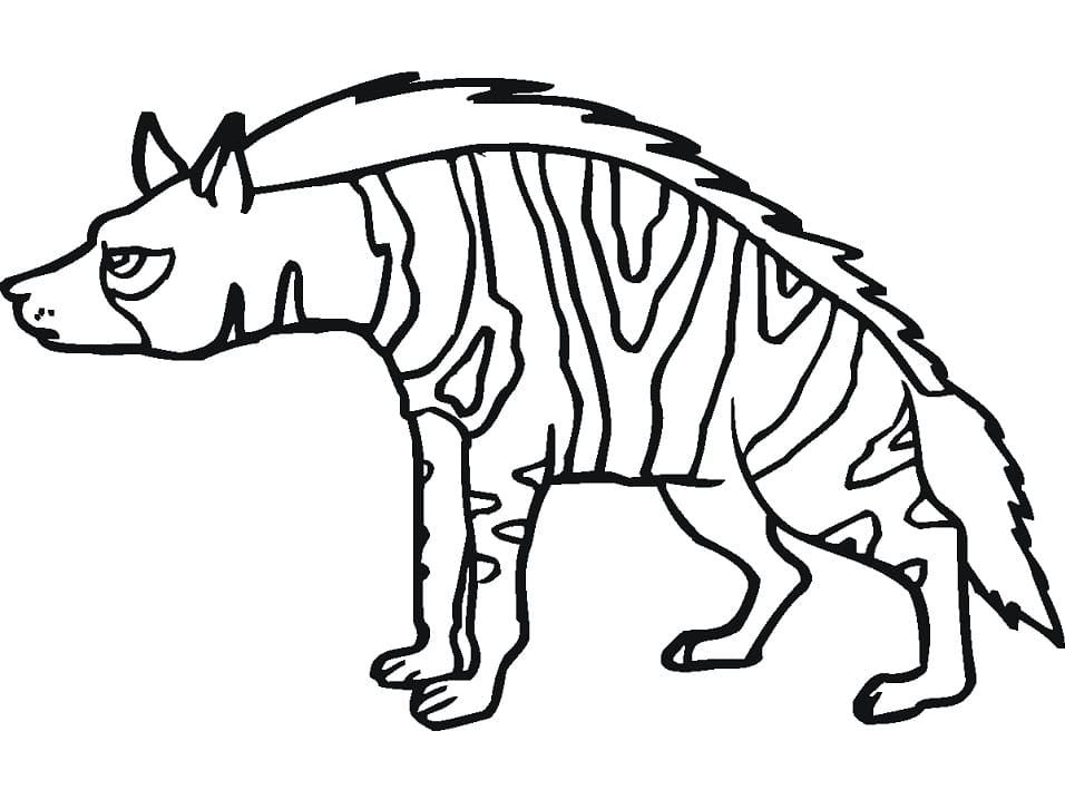 Striped Hyena 2 Coloring Game Striped Hyena 2