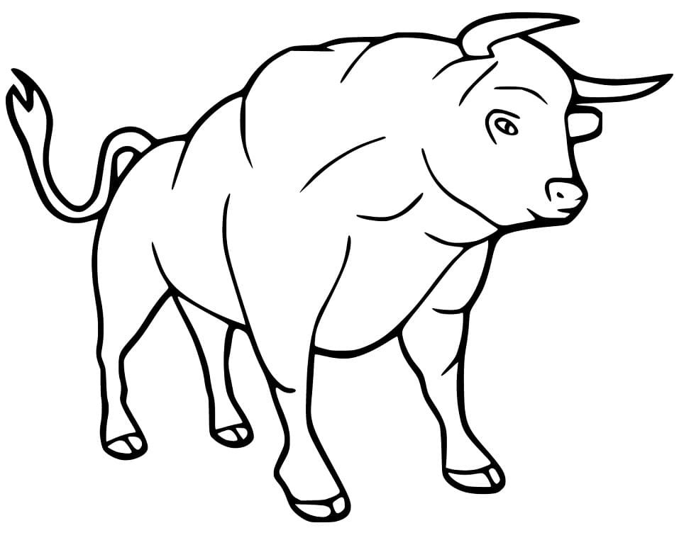 Bull 7 Coloring - Play Free Coloring Game Online
