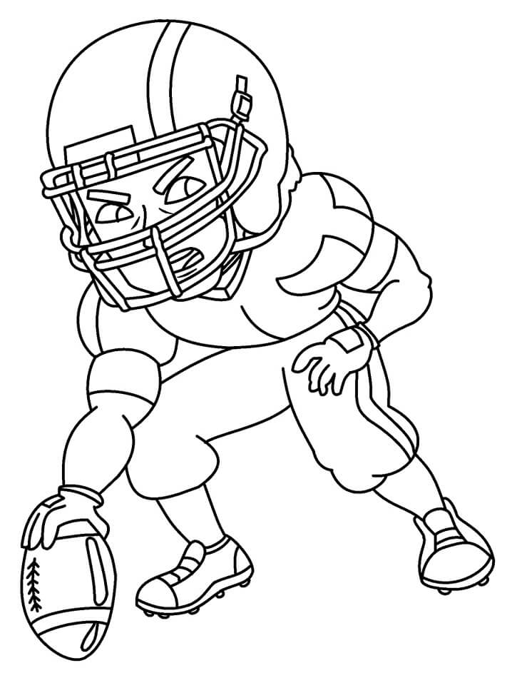 Strong Football Player Coloring Game Strong Football Player