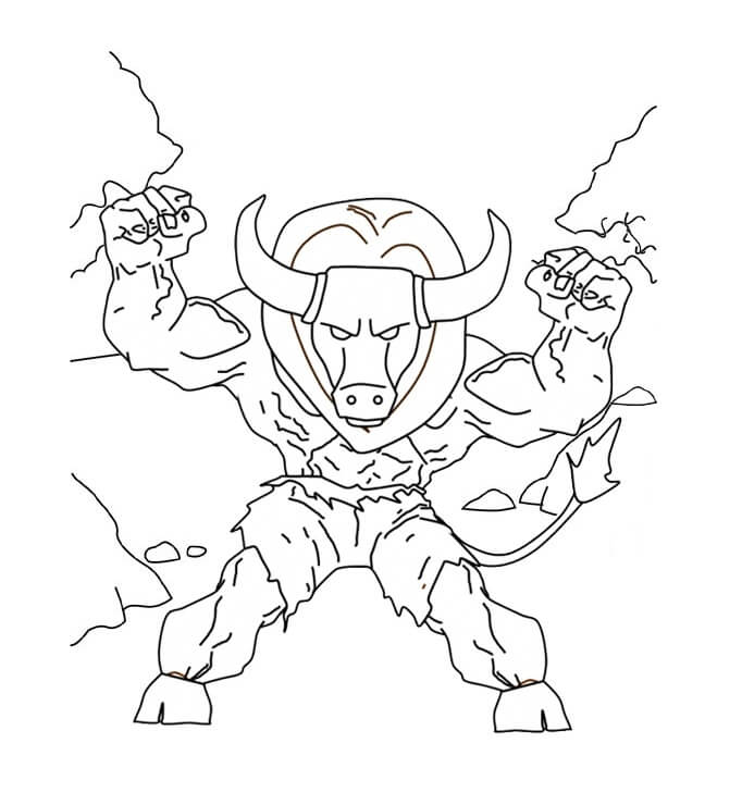 Strong Minotaur Coloring Game Strong Minotaur