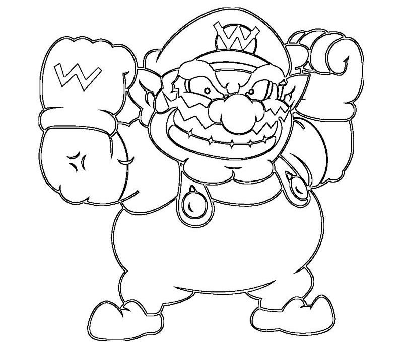 Wario Coloring - Play Free Coloring Game Online