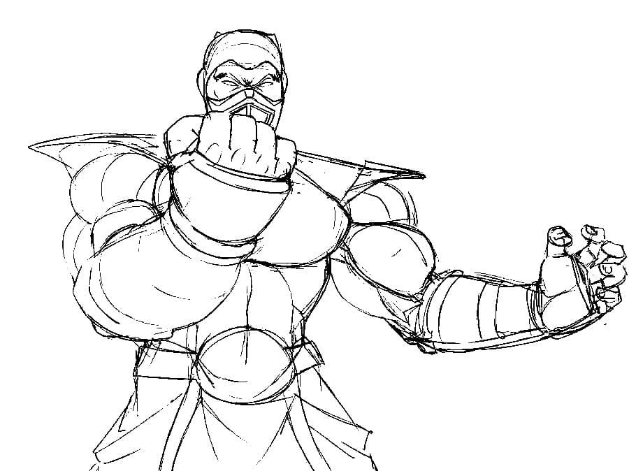 Sub-Zero MK 2 Coloring Game Sub-Zero MK 2