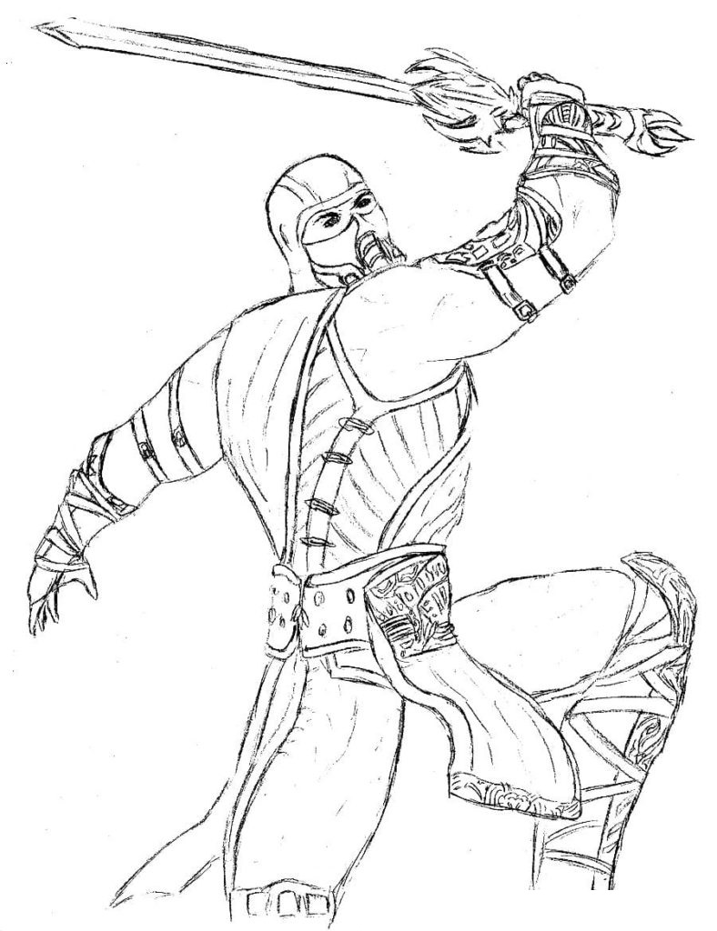 Sub-Zero MK 3 Coloring Game Sub-Zero MK 3