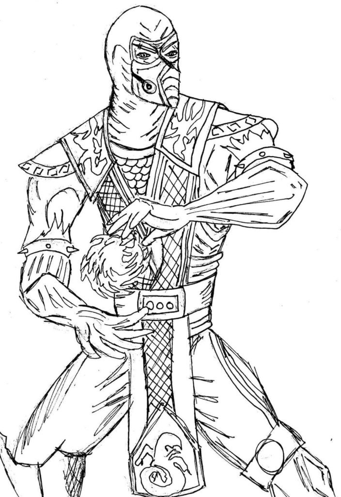 Sub-Zero MK 6 Coloring Game Sub-Zero MK 6