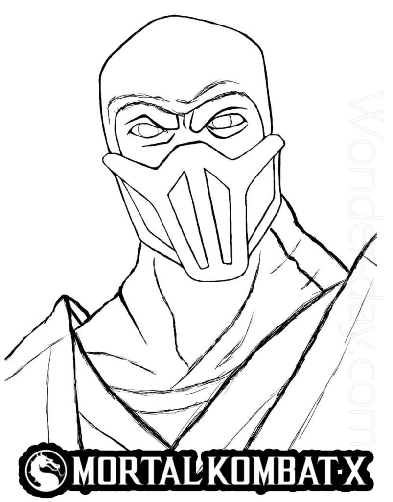 Chibi Sub-Zero and Scorpion Coloring - Play Free Coloring Game Online