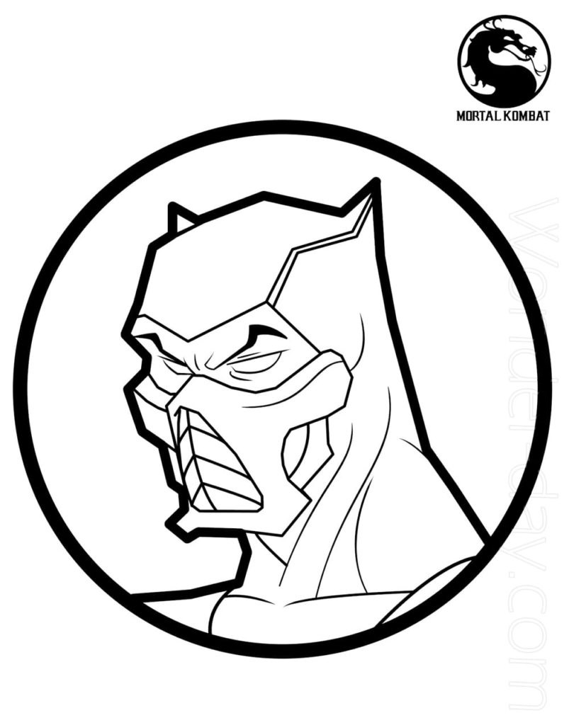 Sub-Zero Mortal Kombat 4 Coloring Game Sub-Zero Mortal Kombat 4
