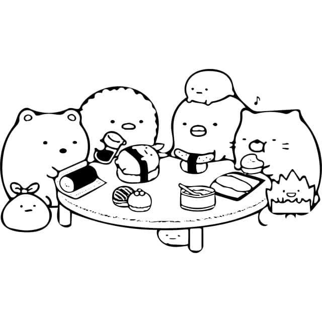 Sumikko Gurashi Makes Sushi