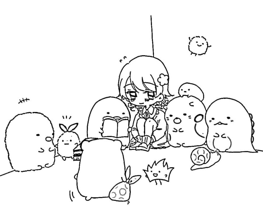 Sumikko Gurashi and Anime Girl