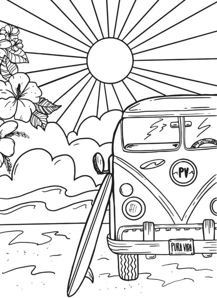 Summer Aesthetics Coloring Game Summer Aesthetics