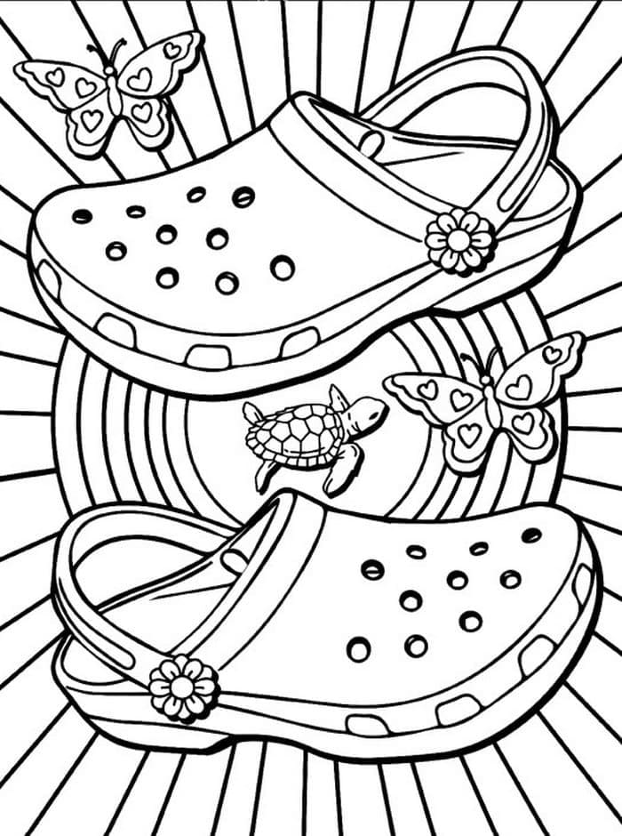 Summer Footwear Aesthetics Coloring Game Summer Footwear Aesthetics