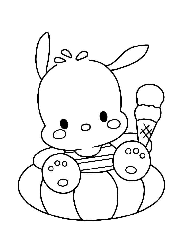 Summer Pochacco Coloring Game Summer Pochacco