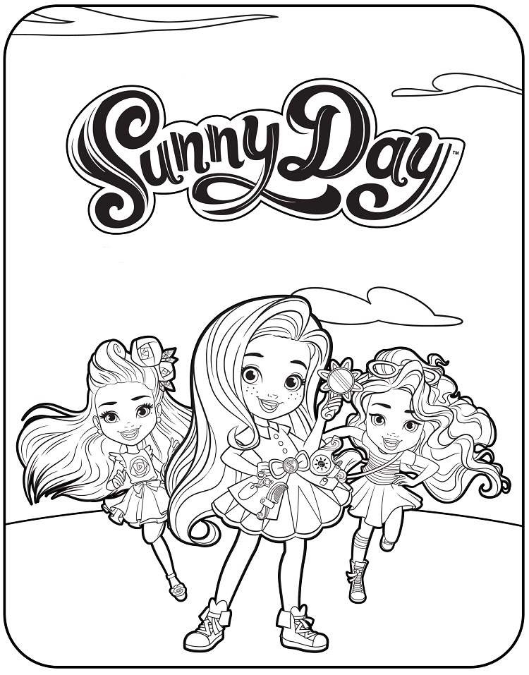 Characters from Sunny Day Coloring - Play Free Coloring Game Online