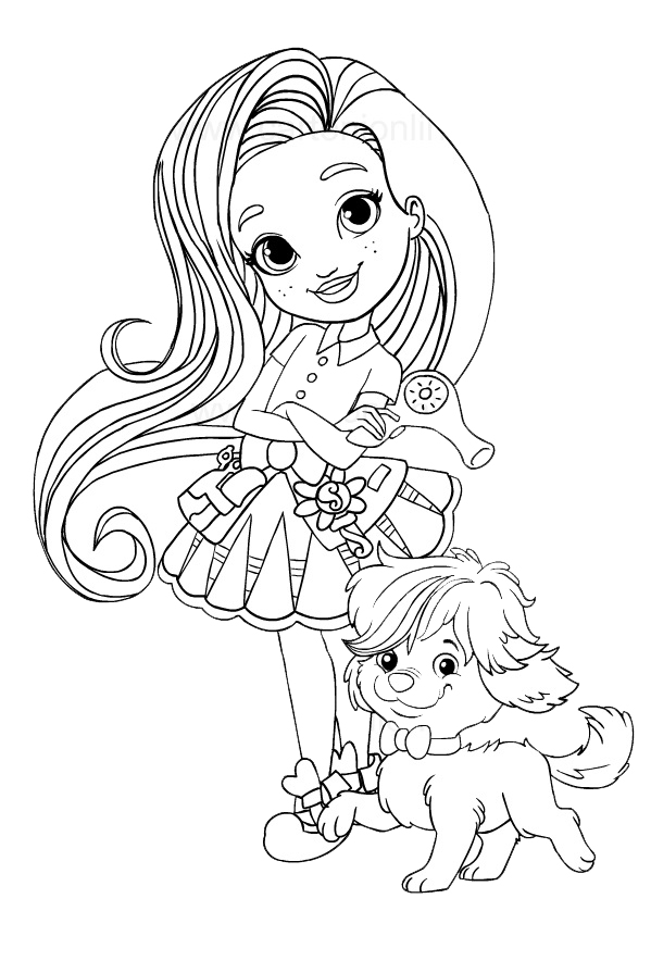 Sunny and Doodle Coloring Game Sunny and Doodle