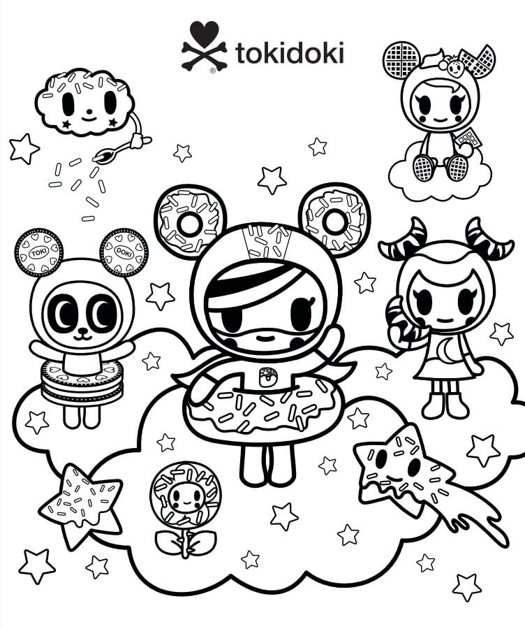 Super Donutella Tokidoki Coloring Game Super Donutella Tokidoki