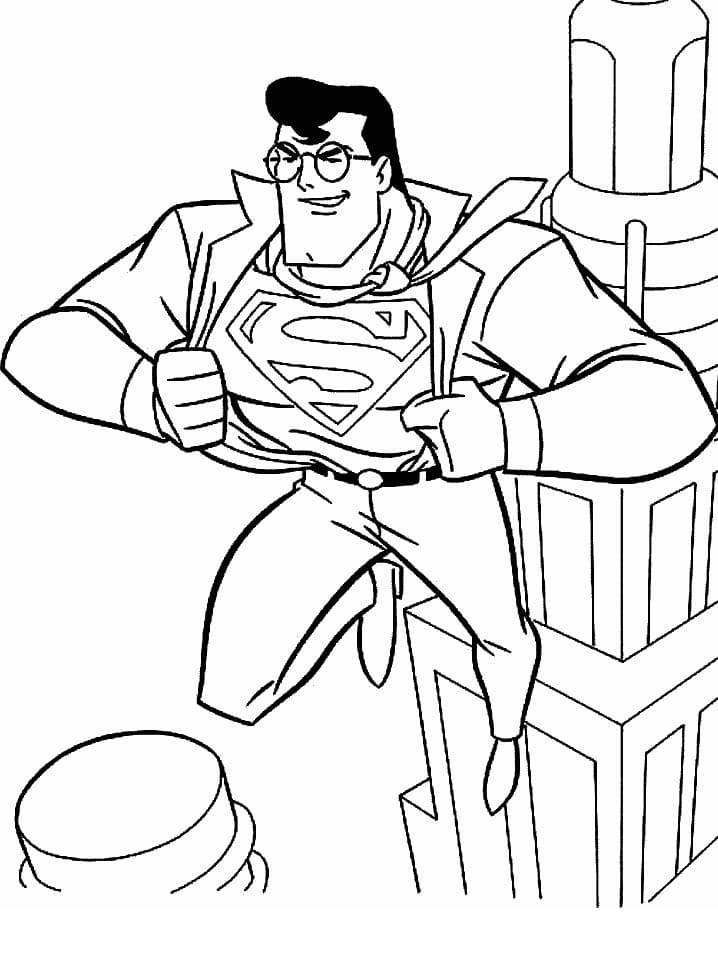 Superman Action Coloring Game Superman Action