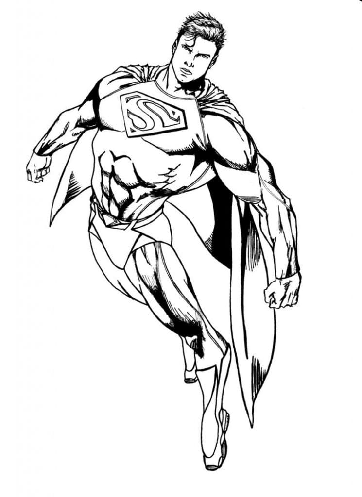 Superman Flies Coloring Game Superman Flies