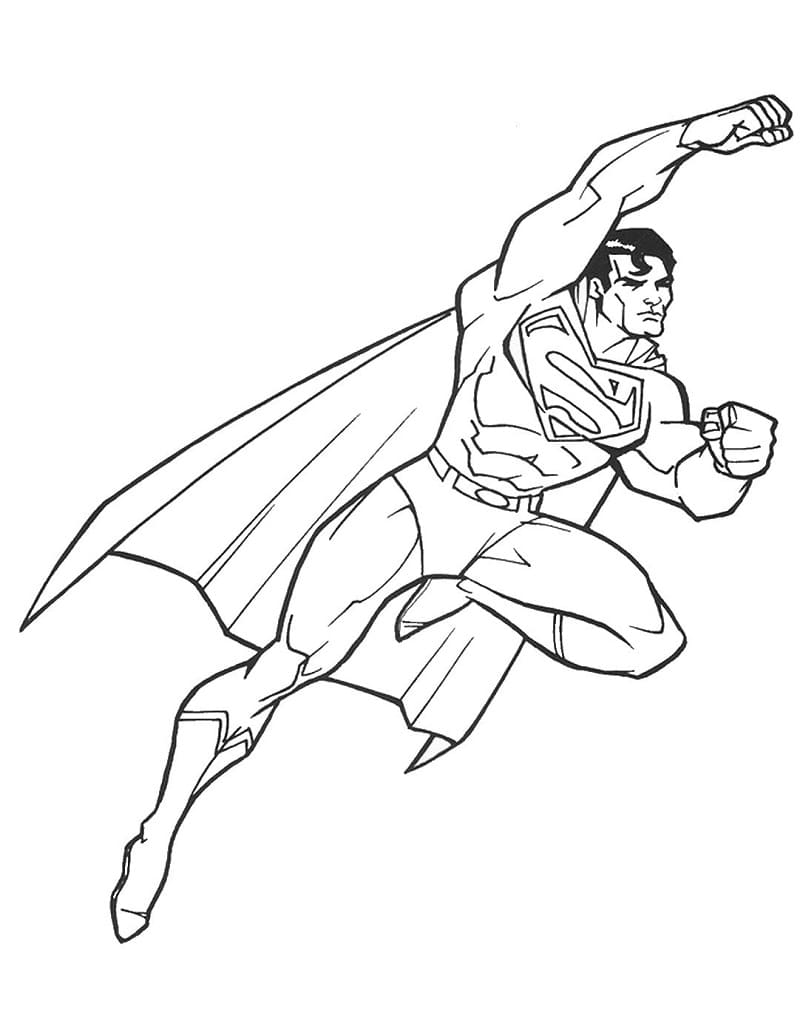 Superman Flying Up Coloring Game Superman Flying Up