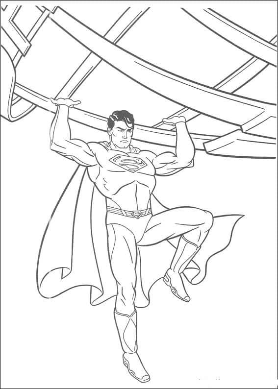 Superman Printable Coloring Game Superman Printable