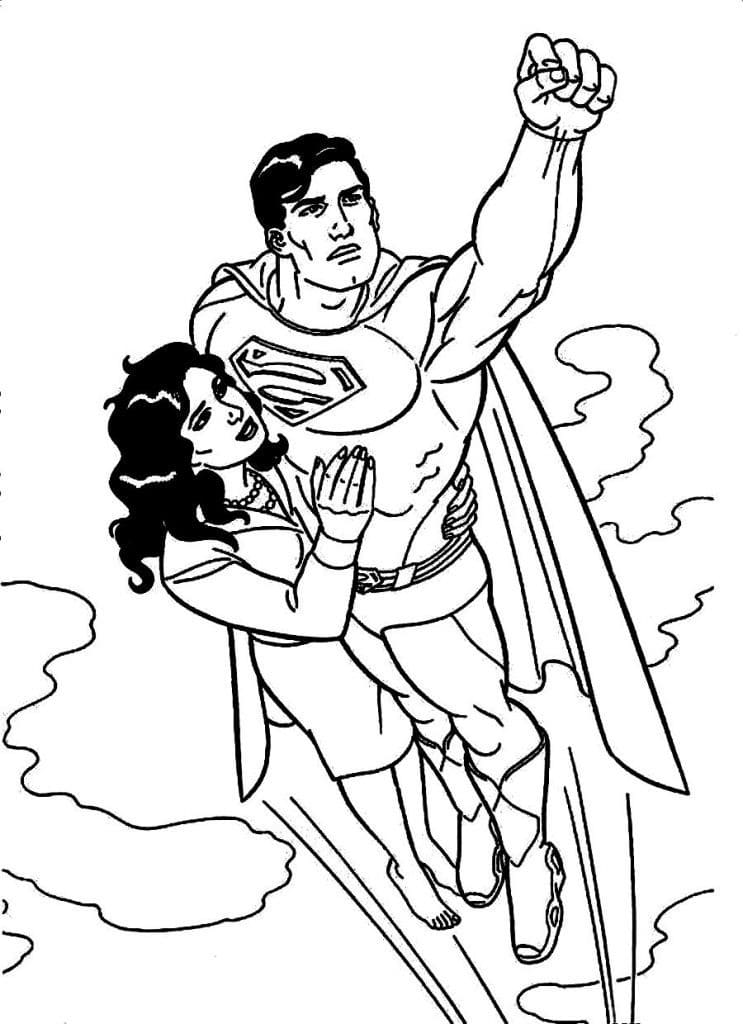 Superman Save Lois Coloring Game Superman Save Lois