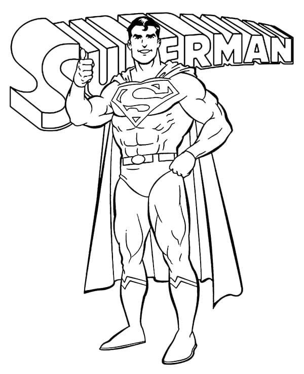 Superman Smiling Coloring Game Superman Smiling