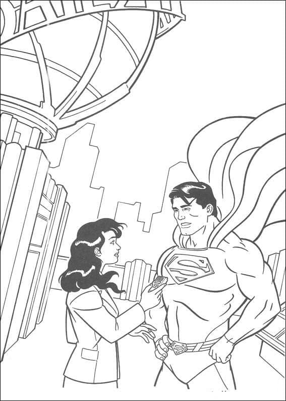Superman and Lois Coloring Game Superman and Lois