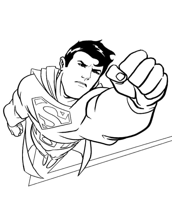 Superman is Fast Coloring Game Superman is Fast