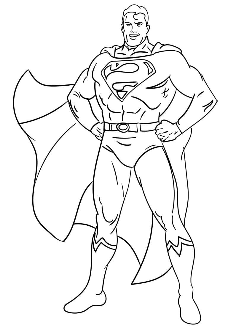 Superman is Smiling Coloring Game Superman is Smiling