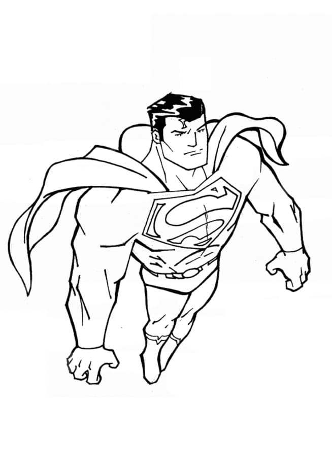 Superman on Air Coloring Game Superman on Air