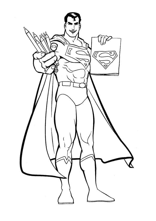 Superman to Color Coloring Game Superman to Color