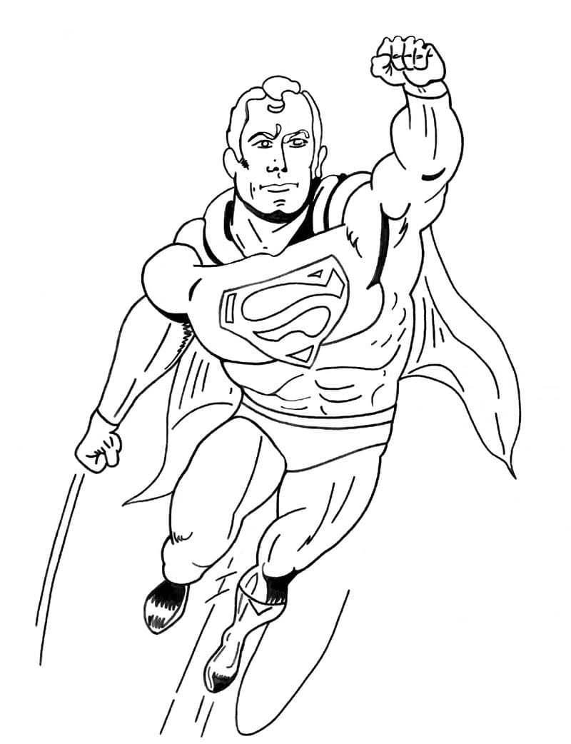 Superman to Print Coloring Game Superman to Print