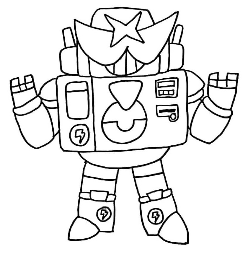 Surge Brawl Stars 4 Coloring Game Surge Brawl Stars 4