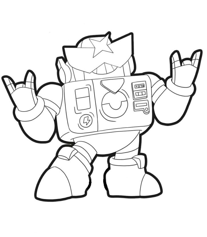 Surge Brawl Stars 5 Coloring Game Surge Brawl Stars 5