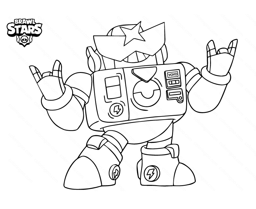 Surge Brawl Stars Coloring Game Surge Brawl Stars