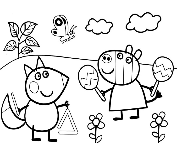 Suzy and Freddy Coloring Game Suzy and Freddy