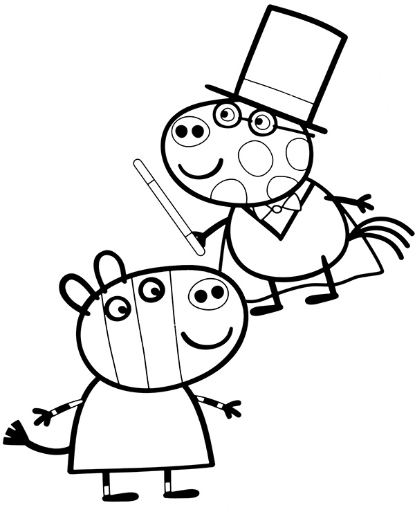 Suzy and Pedro Coloring Game Suzy and Pedro